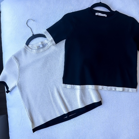 Zara Knit Top Bundle - M - Picture 2 of 7